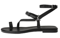 HERMES Gossip Strap Sandals Women's Black