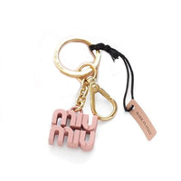 MIU MIU Metal Keychains Women's Pink