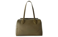 Loro Piana Sesia Calfskin Handbag Large Size Women's Green
