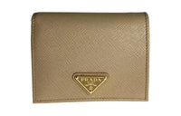 PRADA Leather Wallet Women's Camel
