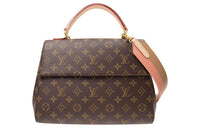 LOUIS VUITTON Cluny Leather Shoulder Bag Crossbody Bag Handbag Regular Women's Brown
