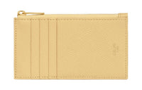 CELINE Calfskin Card Holder Women's Yellow