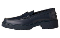 HERMES Gentle Men's Casual Shoes Men's Black