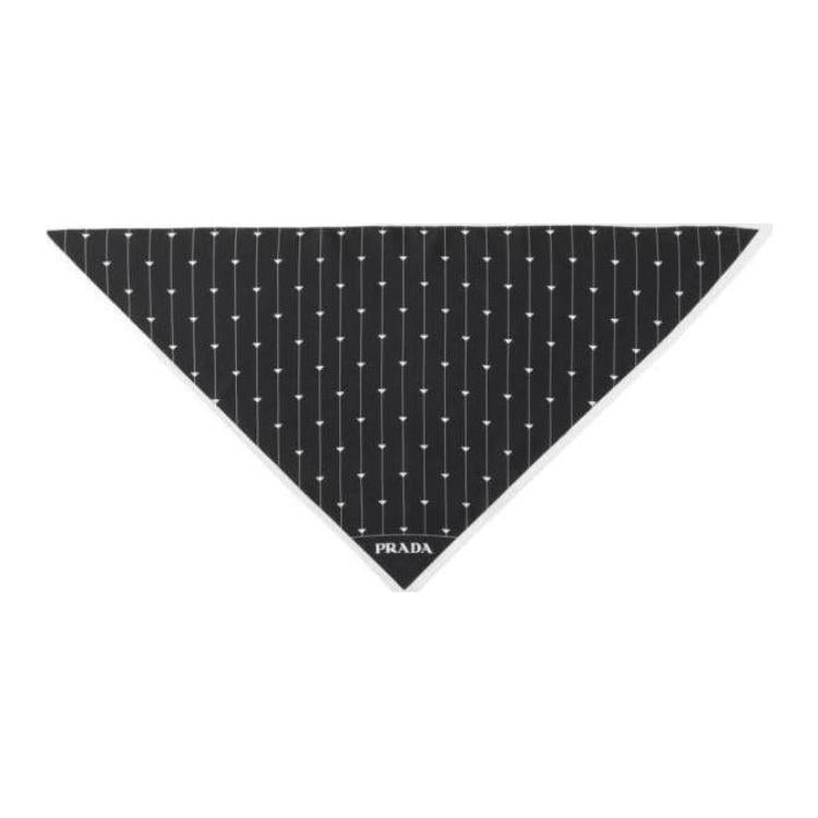 PRADA - Silk Scarves Women's Black
