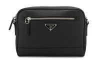PRADA Cow Leather Clutch Regular Men's Black