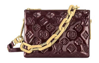 LOUIS VUITTON Coussin Leather Crossbody Bag Shoulder Bag Small Size Women's Burgundy