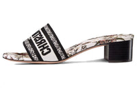 DIOR Dway Odor-Resistant Slide Slippers Women's White Black