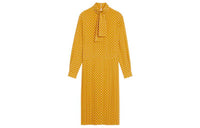 CELINE Long Sleeved Dresses Women's Yellow