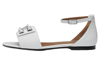 HERMES Desiree Strap Sandals Women's White