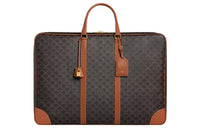 CELINE Leather Trim Handbag Luggage Bag Storage Bag Travel Bag Women's