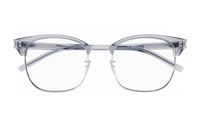 SAINT LAURENT Recycled Acetate Irregular Shape Eyeglass Frames Unisex Gray