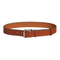 HERMES Solid Color Design Calfskin Leather Belts Unisex Brown 3.2cm
