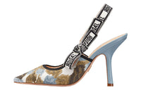 DIOR J'Adior Slim Heel High Heels Women's Blue Green
