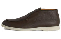 Loro Piana Open Walk Ankle Boots Men's Dark Brown