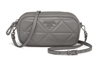 PRADA Spectrum Leather Shoulder Bag Crossbody Bag Women's Marble Gray
