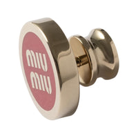 MIU MIU Brass Brooches Women's Red