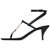SAINT LAURENT Cassandre Open Toe Sandals Women's