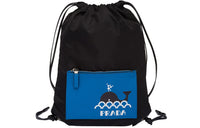 PRADA Fabric Backpack Men's Black/Blue