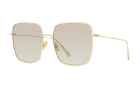 DIOR Square Sunglasses Women's Gold