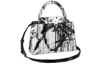 LOUIS VUITTON Gregor Hildebrandt Capucines Mm Black/White