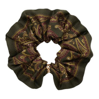 SAINT LAURENT Patterned Silk Scrunchie