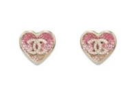 CHANEL Earrings Women's Pink
