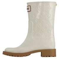 LOUIS VUITTON Drops Ankle Boots Women's Beige