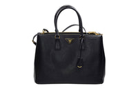 PRADA Leather One Shoulder Handbags Regular Women's Black