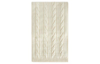 Loro Piana Cashmere Knit Scarves Unisex Ecru