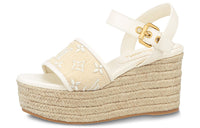 LOUIS VUITTON Starboard Strap Sandals Women's Beige