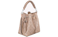 LOUIS VUITTON Calfskin Drawstring Bag Shoulder Bag Crossbody Bag Handbag Women's Shell Pink
