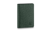 LOUIS VUITTON Taïga Cow Leather Wallet Men's Jasper