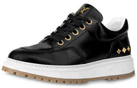LOUIS VUITTON Abbesses Low Top Skateboard Shoes Men's Black