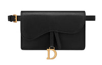 DIOR Saddle Sheepskin Shoulder Bag Crossbody Bag Fanny Pack Regular Women's Black