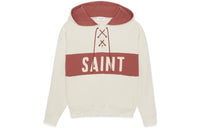 SAINT LAURENT Logo Patch Drawstring Hoodie