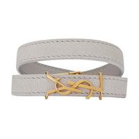 SAINT LAURENT Lambskin Bracelets Women's White