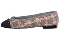CHANEL Flat Shoes Women's Gray Pink