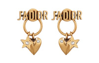 DIOR Metal Earrings Women's Gold