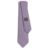 HERMES Mulberry Silk Ties Men's Rose