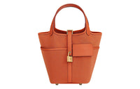 HERMES Picotin Lock 18 Pocket Bag Orange/Orange