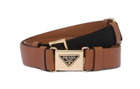 PRADA Leather Belts Men Brown