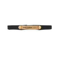 SAINT LAURENT Calfskin Metal Bracelets Men's Gold