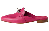 HERMES Slip Resistant Closed Toe Slippers Women's Pink