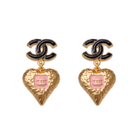 CHANEL Metal Earrings Women's Gold