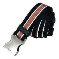 PRADA Fabric Belt Men's Black Width: 3CM