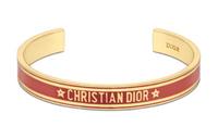 DIOR Metal Bangles Women's Red Brown