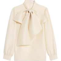 CELINE Blouse With Maxi Bow In Silk