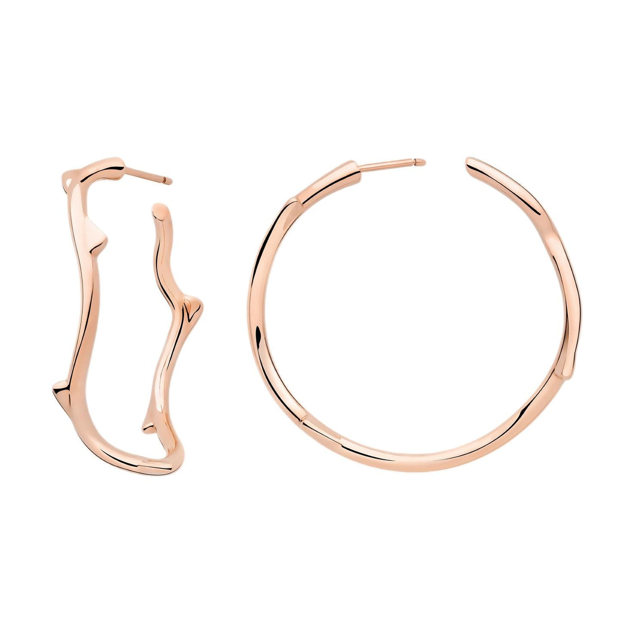 DIOR 18K Rose Gold Earrings Women's Rose Gold