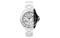 CHANEL Wrist Watch Automatic Mechanical Movement Ceramic Strap White Dial Unisex