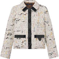 LOUIS VUITTON Bouclette Tweed Boxy Jacket